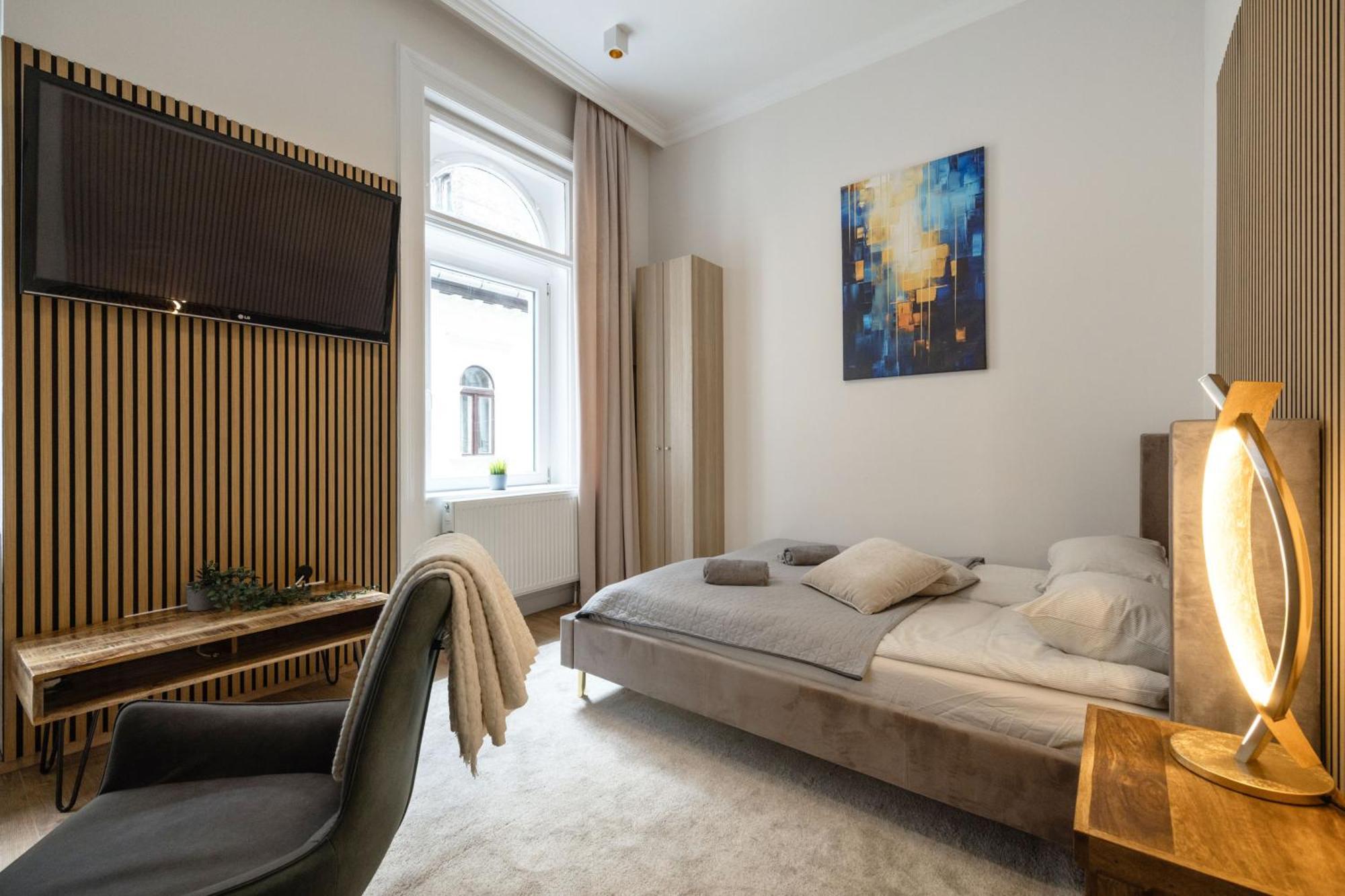 Ferienwohnung Sleek Downtown Living Budapest Exterior foto