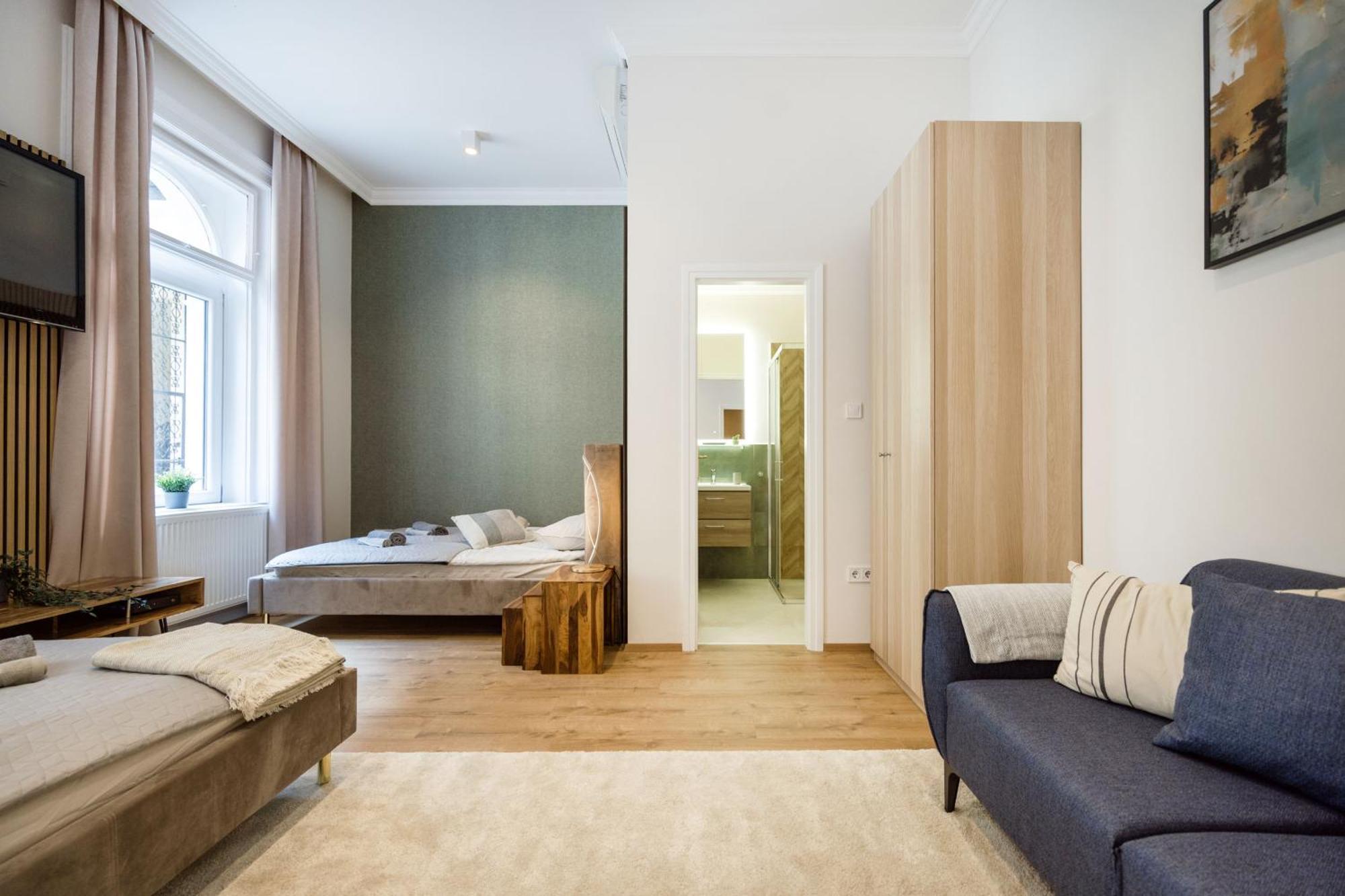 Ferienwohnung Sleek Downtown Living Budapest Exterior foto